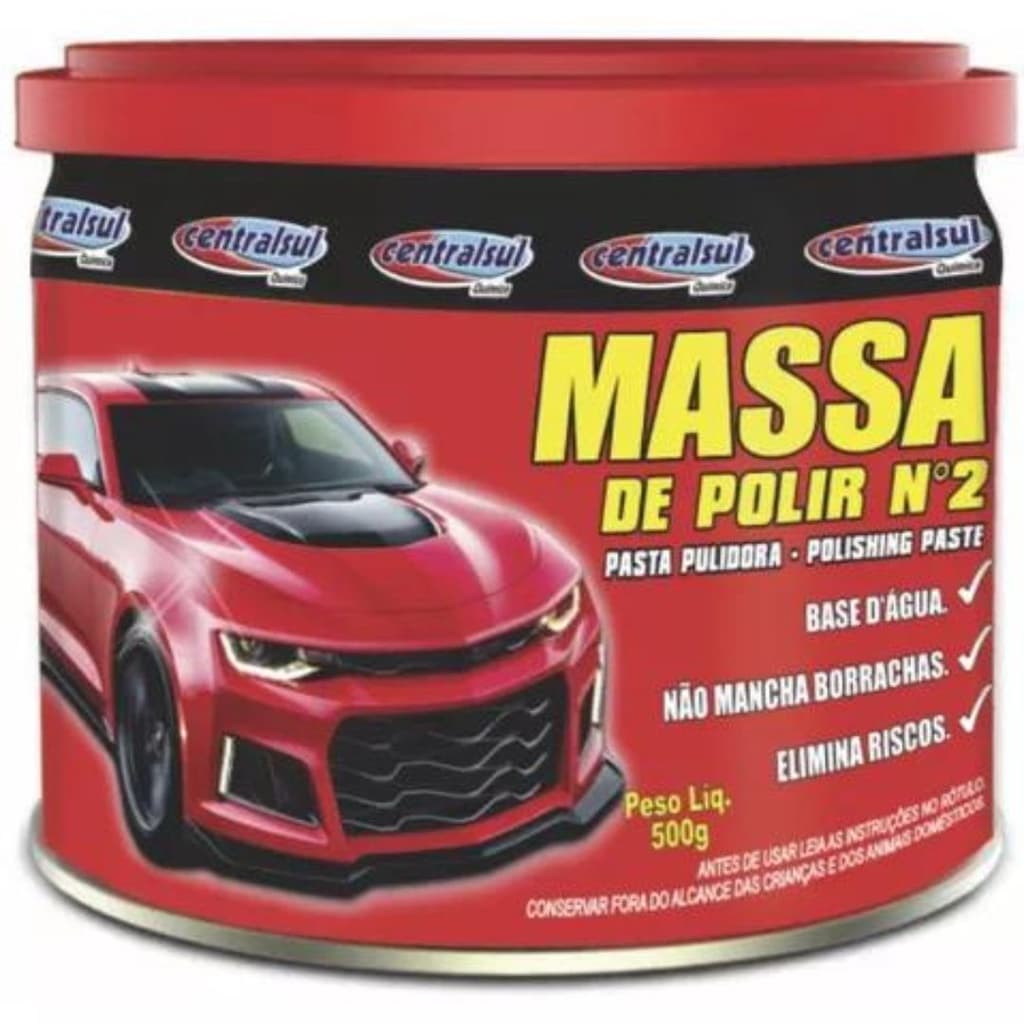 Massa para Polir 500gr Polimento CentralSul