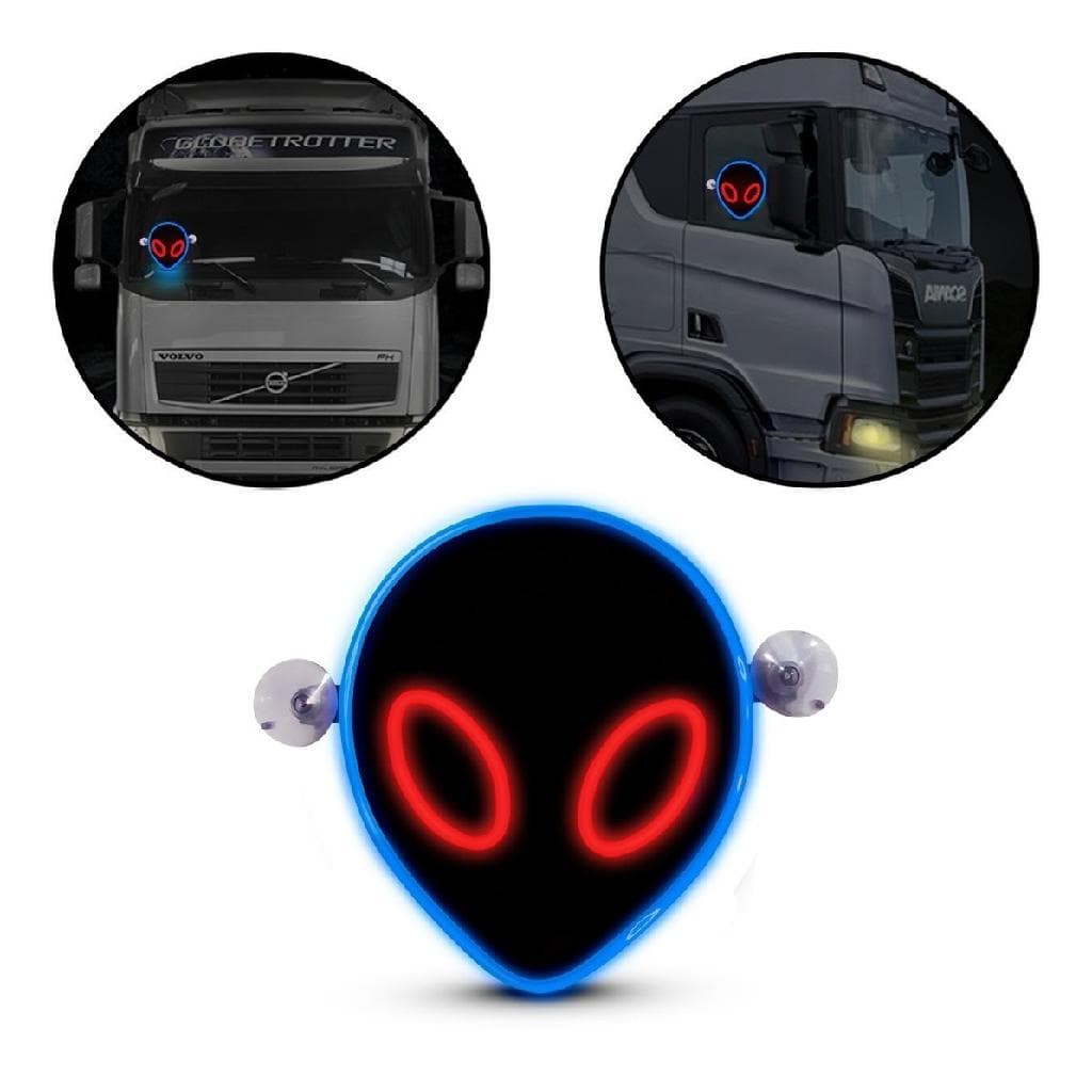 Canhão Et Neon Led Corujinha Coruja Caminhão 12v