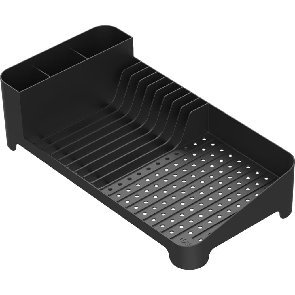Escorredor de Louças Talheres Preto Trium Compacto Ou