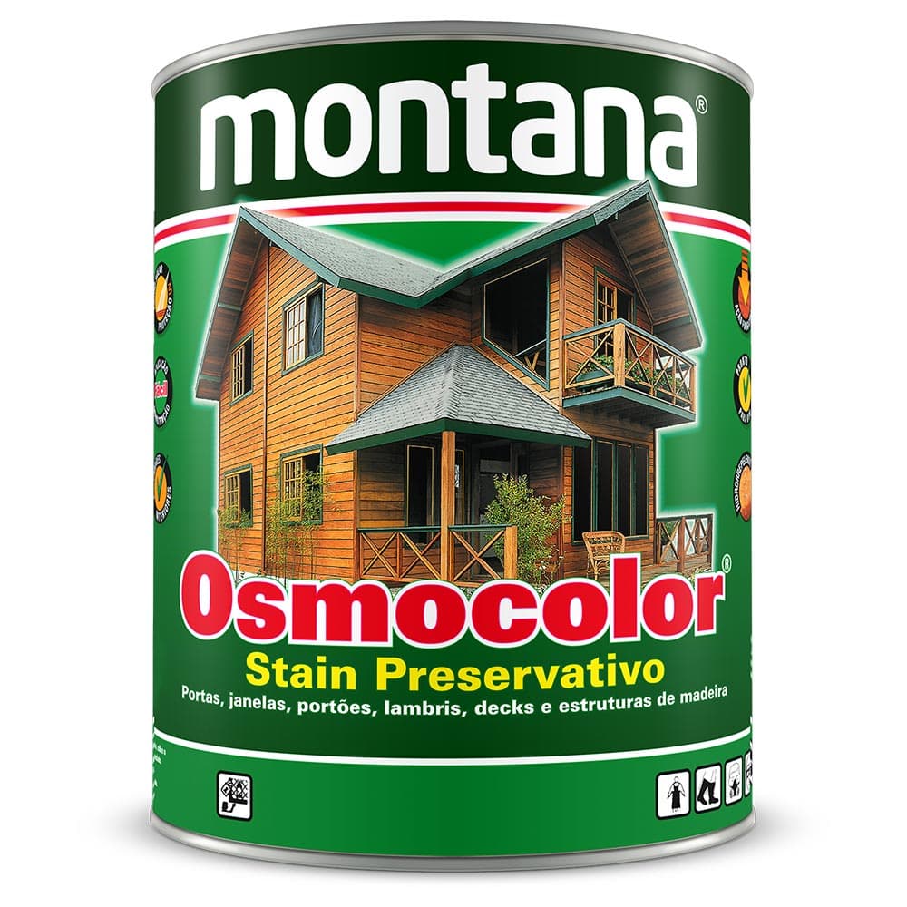 Stain Osmocolor Montana 0,9lt Branco Neve