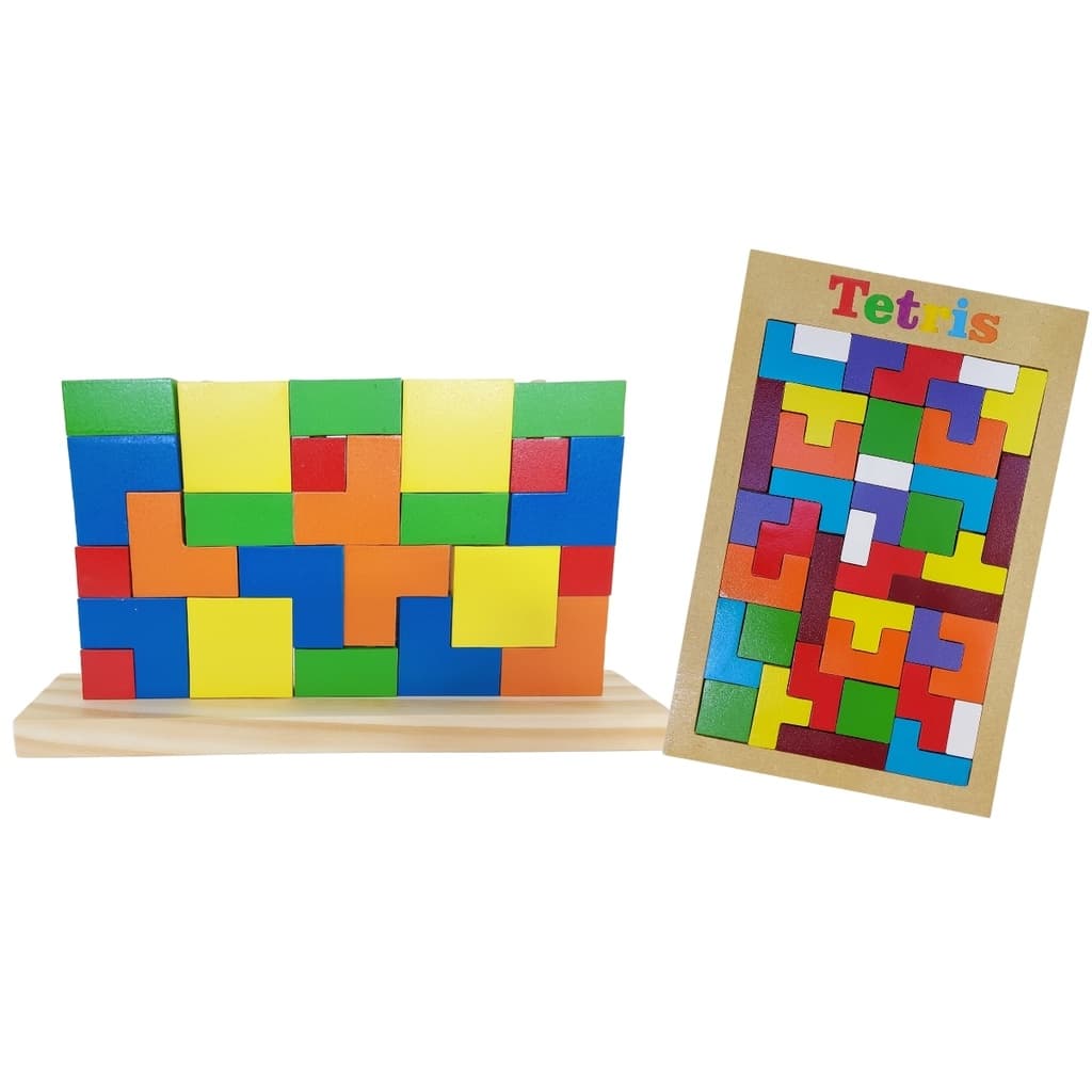 Kit Educativo Tetris Vertical de 24 peças e Horizontal de 40 peças