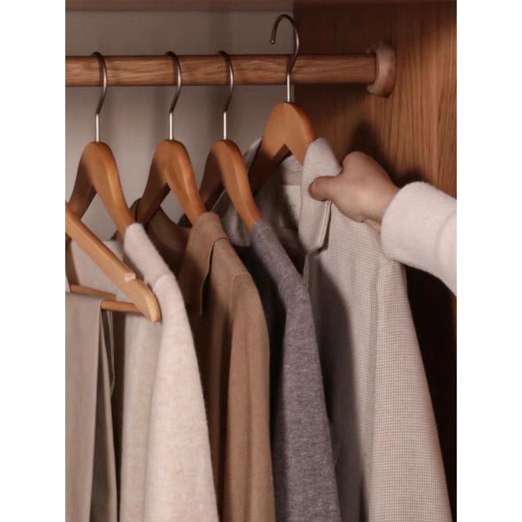 1 Cabide para roupas adulto madeira resistente guarda roupa camisa calça araras