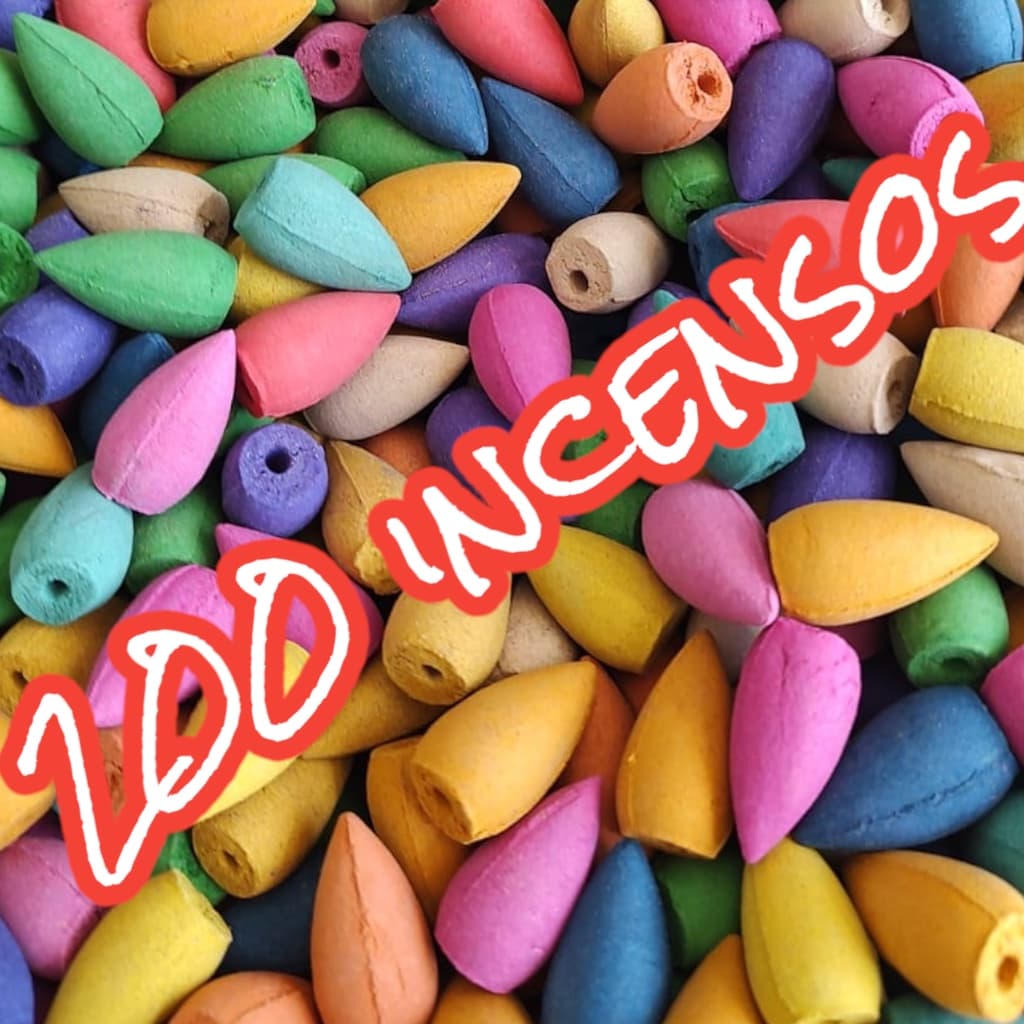 200 Incensos Cone Cascata de Fumaça Escultura Natural Nirvana Longa Duração