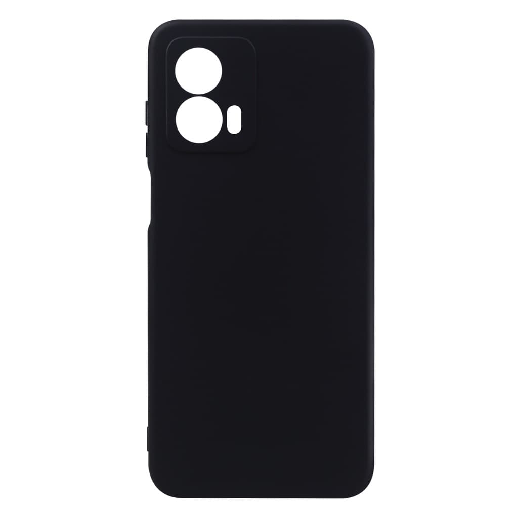Capa Aveludada Preta + Película De Hydrogel HD Compatível Para Moto G53 Xt2335 6.5