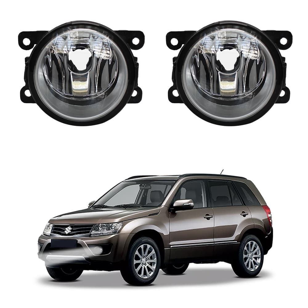 Farol de Milha Grand Vitara 2008 a 2012 Par Farol Auxiliar de Carro Lente de Vidro Neblina Automotivo