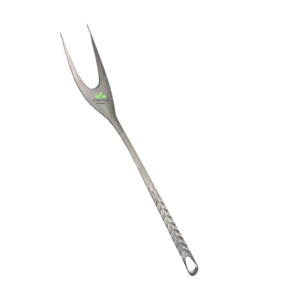 Garfo Tridente Talher Para Churrasco 31cm Alumínio Fundido