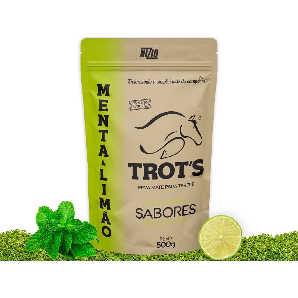 Erva De Terere Trots Sabor Menta E Limão Premium 500g Terere
