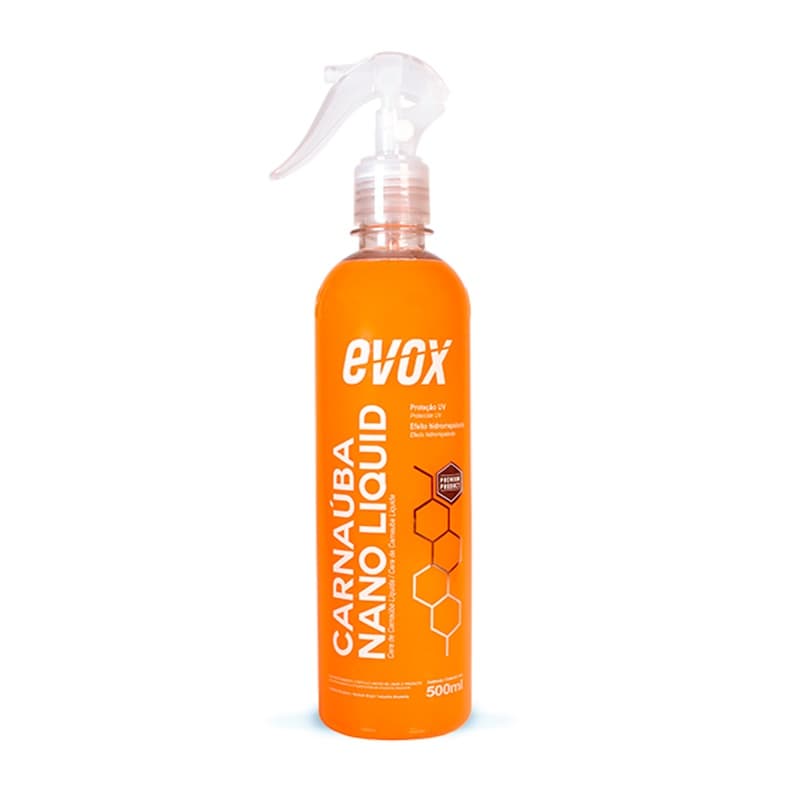 CARNAUBA NANO LIQUID CERA LÍQUIDA PARA ESTÉTICA AUTOMOTIVA 500ML EVOX AUTOMOTIVE