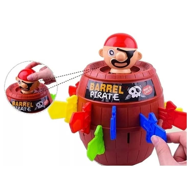 Barril do Pirata Jogo Infantil Brinquedo Pegadinha16x10 Diversão Total