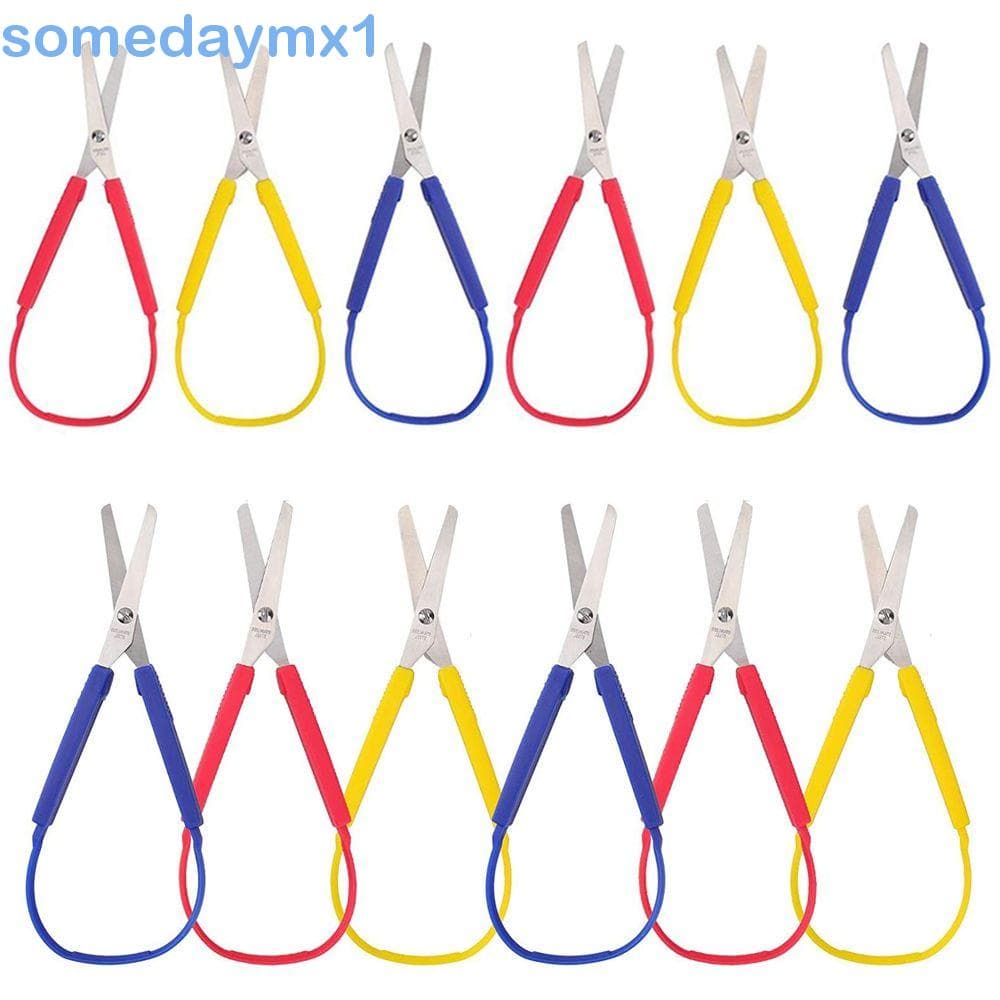 Somedaymx1 Tesouras Adaptadora Multicolorida Para Crianças / Adultos / Artesanato / Escola / Artigos De Papelaria