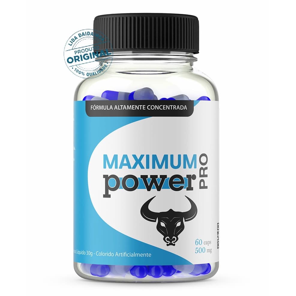 Maximum Power - 60 Cápsulas - Suplemento de Vitalidade