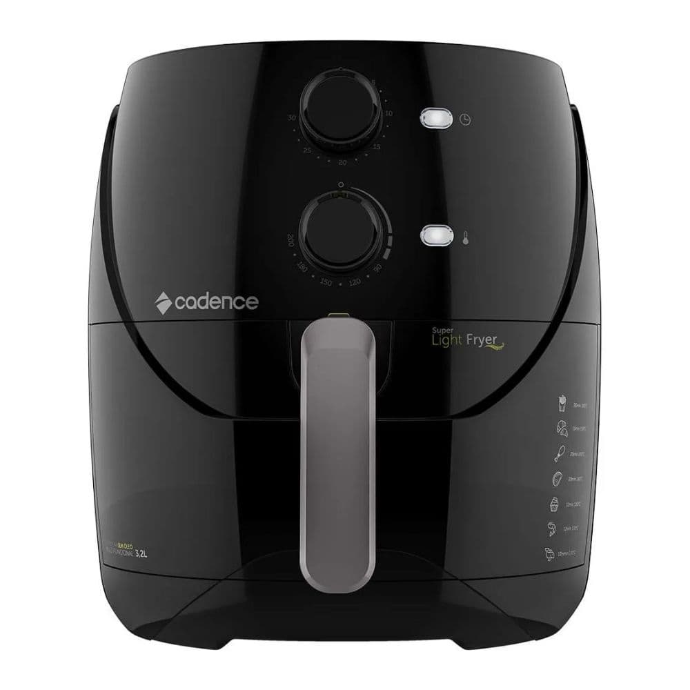 Fritadeira Airfryer Light 3,8 L. Frt555 Preto Cadence 220V