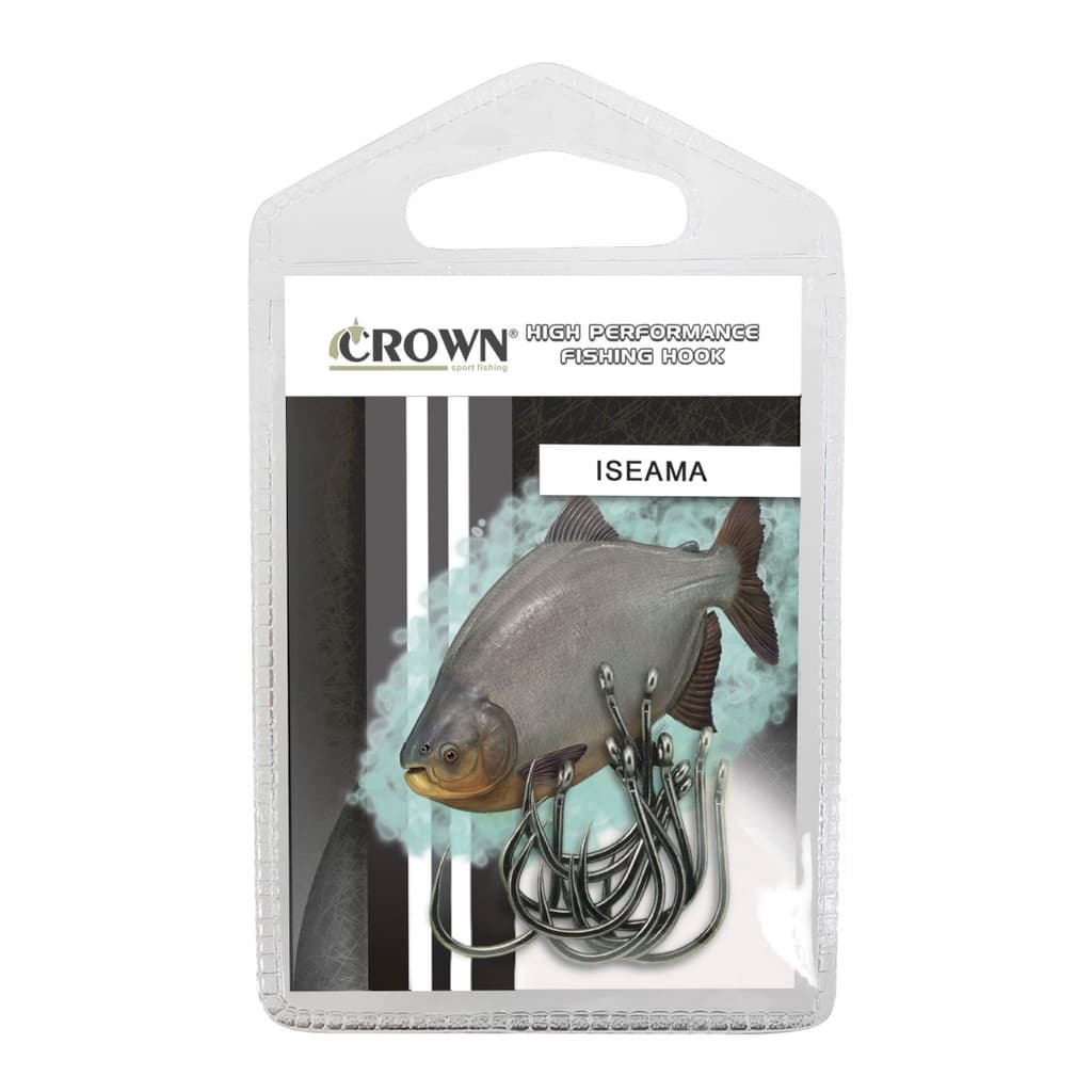Anzol Crown Iseama Black - Cartela C/ 10 Unidades