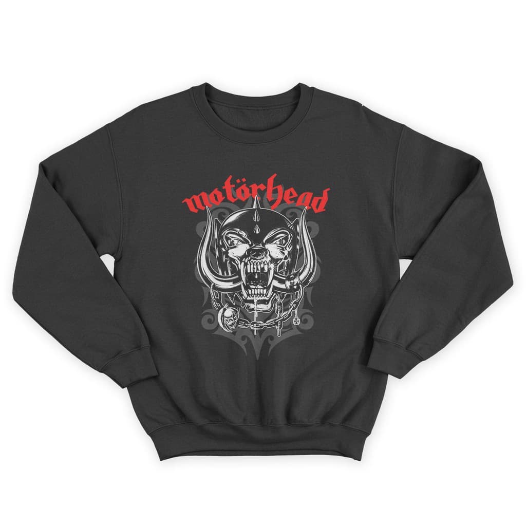 Moletom Gola Redonda Unissex Algodão Motörhead Banda Rock  Com capuz ou sem Capuz Casaco de Frio Unissex Sueter Promoção