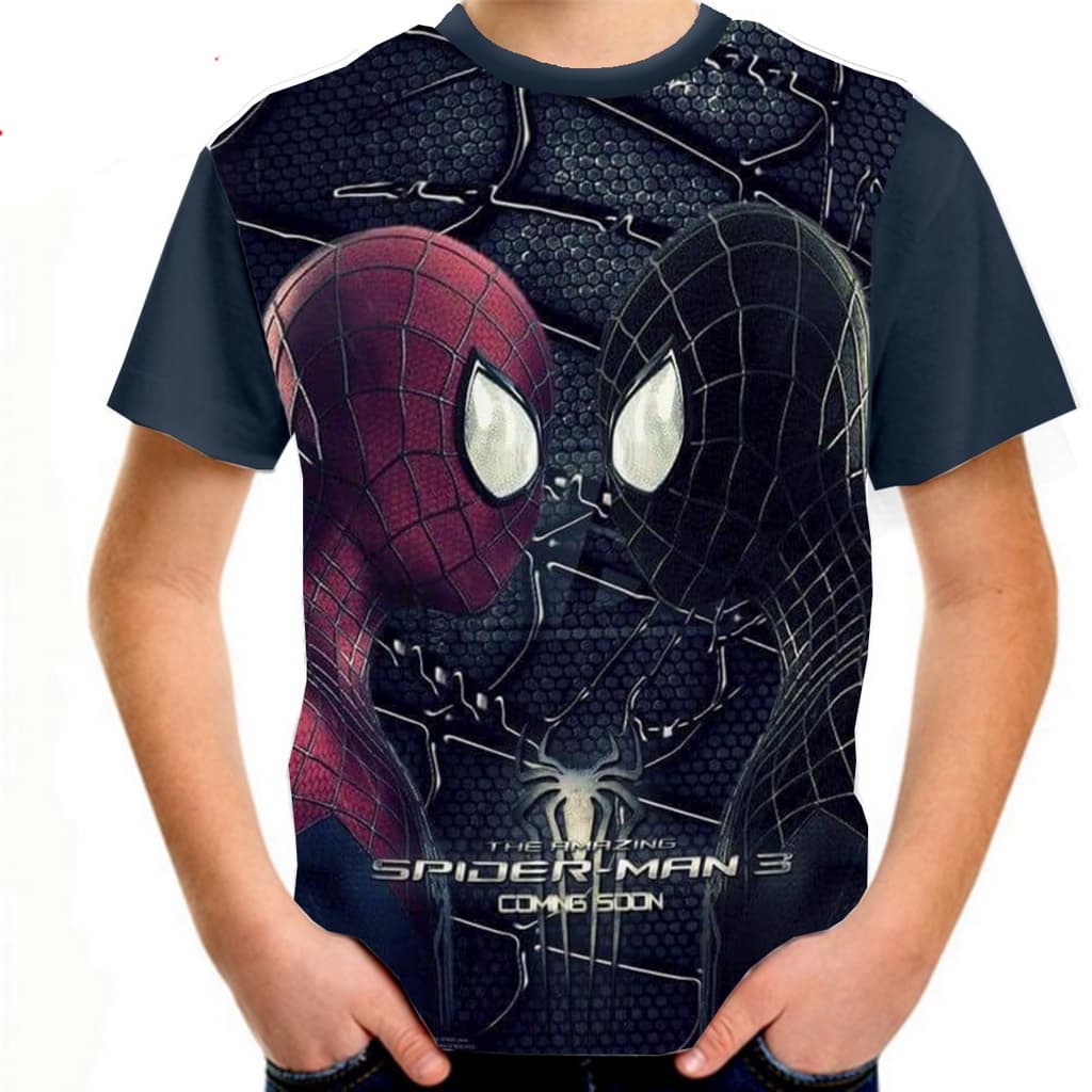 Camiseta Infantil Homem Aranha Venom Camise Tamanho 06 a 14