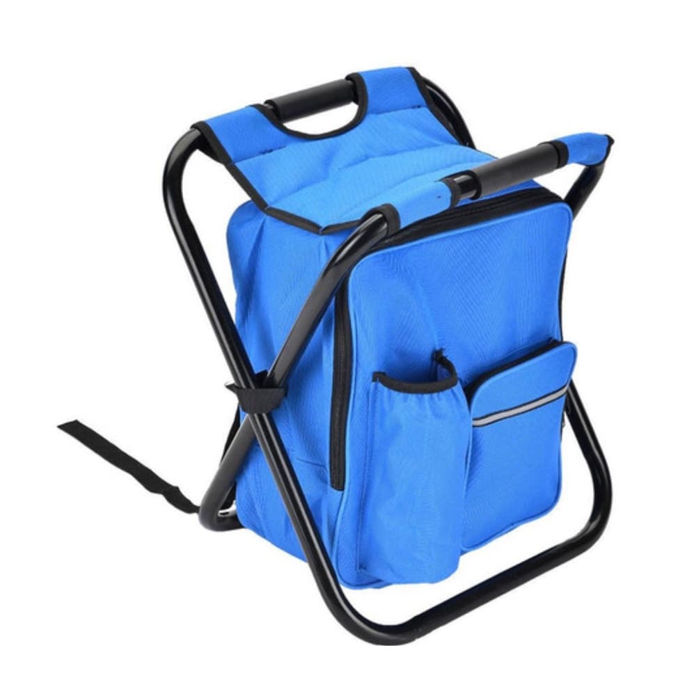 Mochila Térmica com Banco Dobrável Portátil | Mochila Semi Térmica para Camping, Pesca, Praia e Piquenique