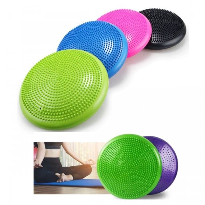 Prancha de Equilíbrio Disco Pilates Inflável com  Bomba