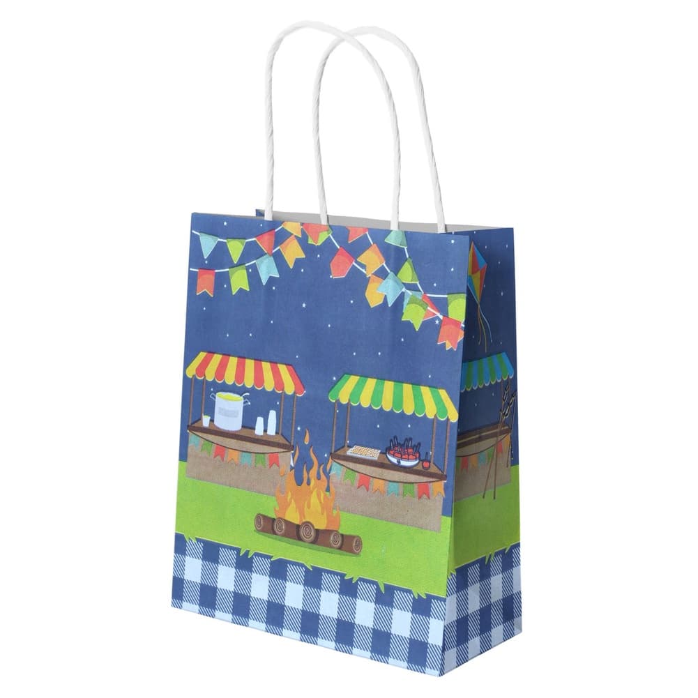10 Sacolas Festa Junina Barraca Tamanho 17,5x8,5x21,5