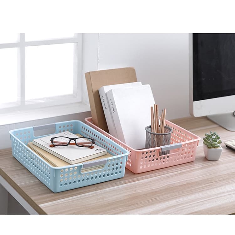 Kit 6 Organizador Cesto Caixa Multiuso Guarda Roupa Gavetas