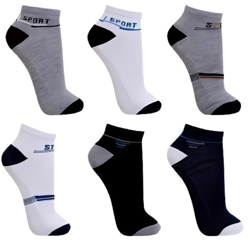 Kit 12 Pares de Meias Soquete Masculina