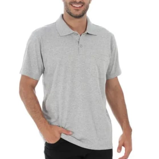Camisa Polo Masculina - Camiseta com Bolso