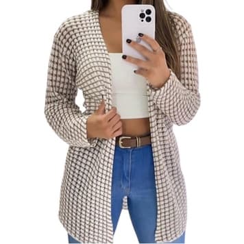 Cardigan Casaquinho Kimono Feminino Tricot Delicado
