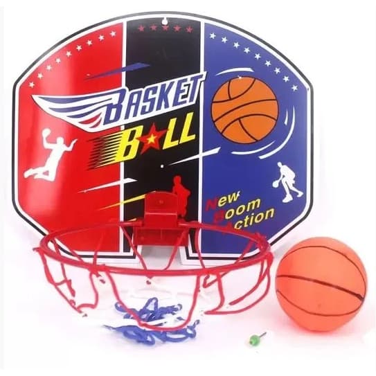 Mini Cesta De Basquete Infantil Com Tabela E Bola- Wellmix