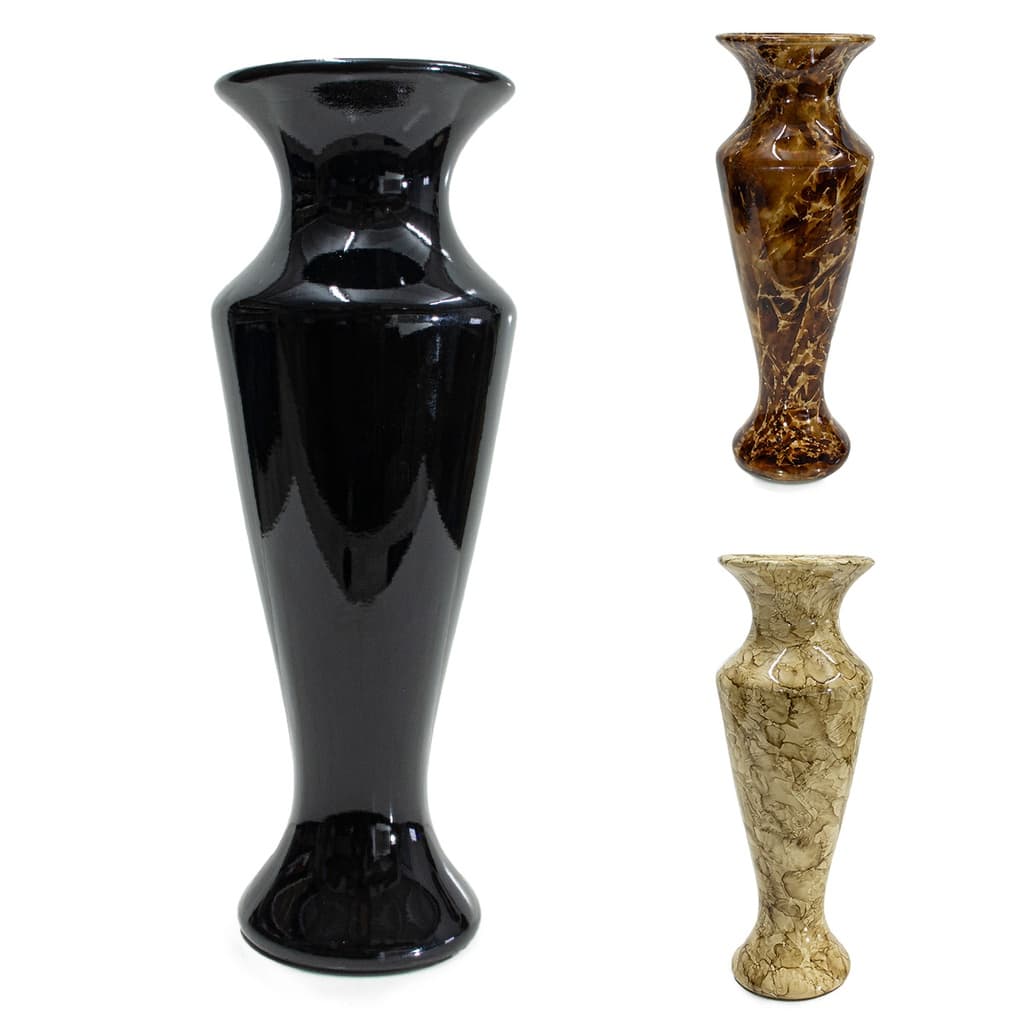 Vaso Angelus Imperial De Cerâmica Para Decoração De Sala Festa Arranjo Planta Artificial Grande Luxo Brilhante 35x12cm