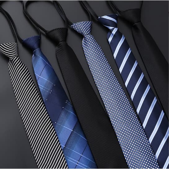 8CM Gravata Zipper Masculino Tie Godfather Reunião De Casamento Banquete Gravatas De Vestido Formal Ocasião Acessórios De Colocação