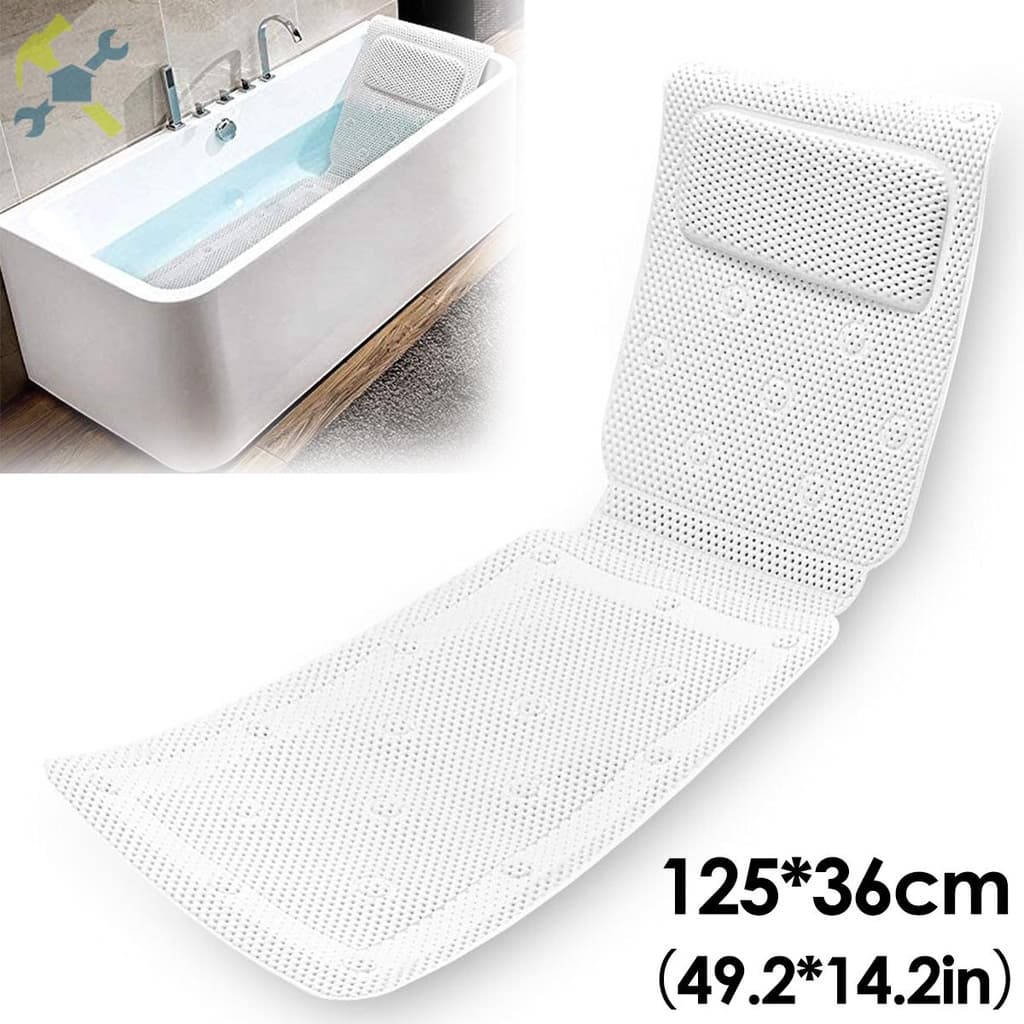 Almofada De Banho Corpo Inteiro Para Banheira Cabeça E Pescoço Com 30 Almofadas De Sucção Antiderrapante SHOPCYC4948