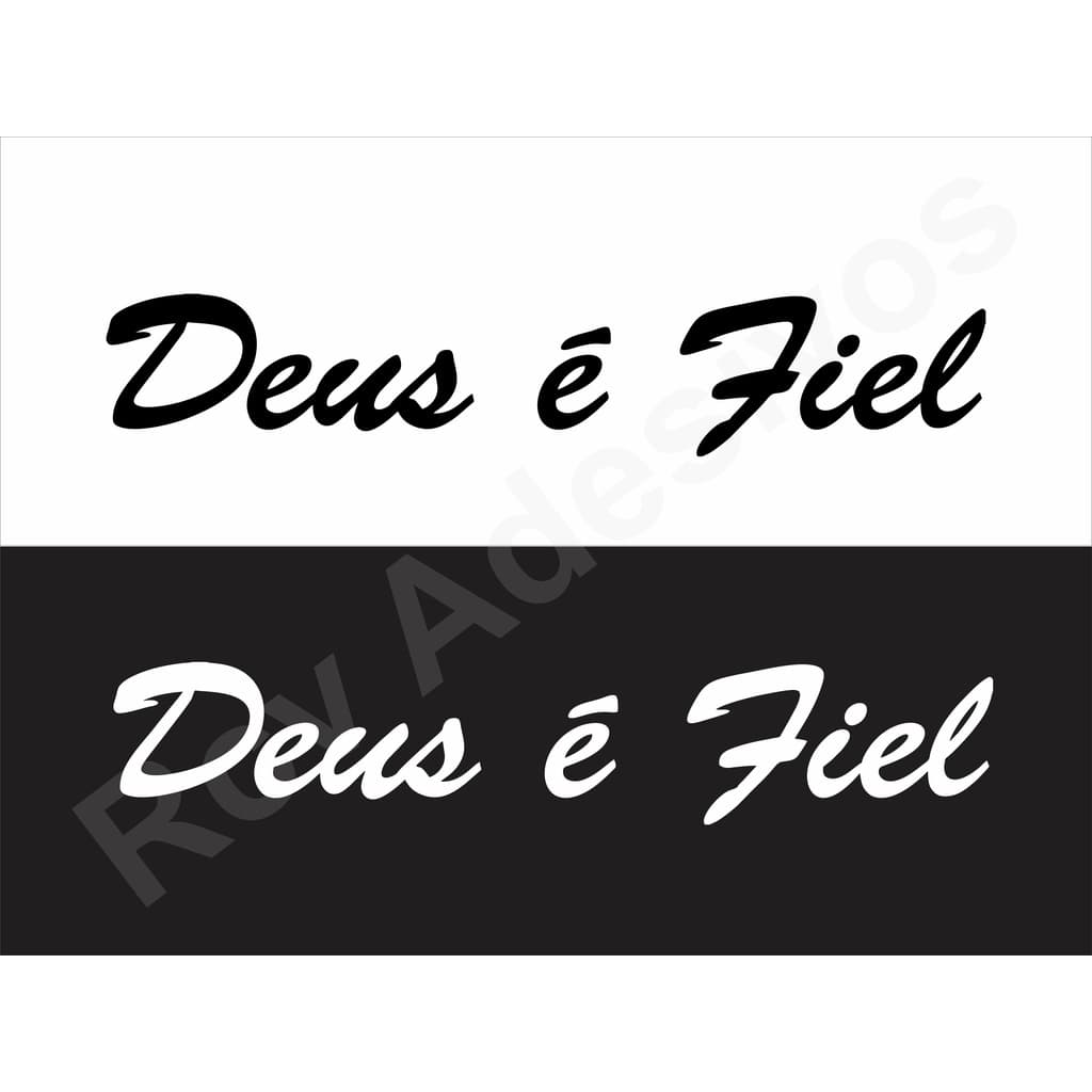 Adesivo Deus é fiel, Carro Moto