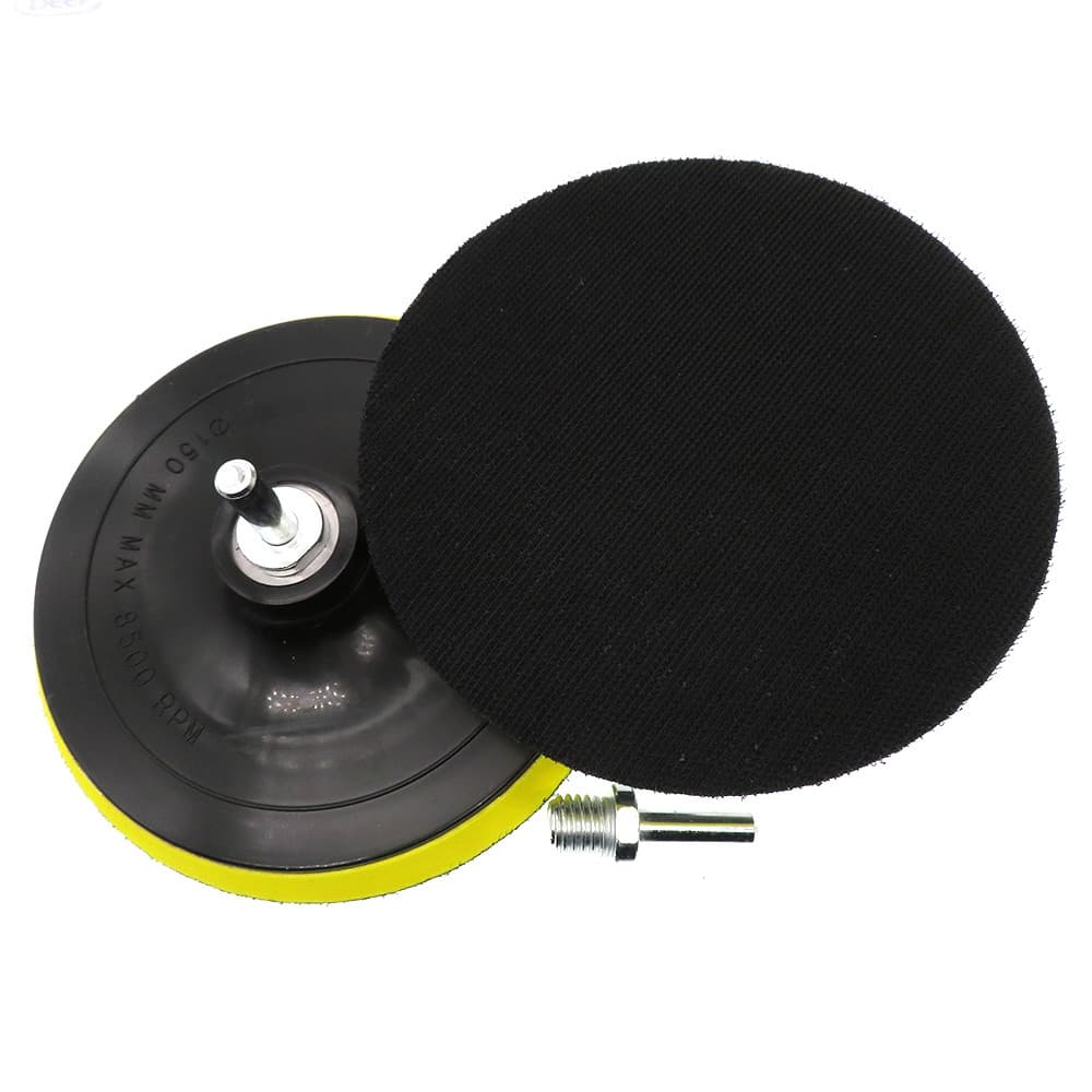 base Suporte velcro lixa pluma 115mm Rosca M14 + Adaptador