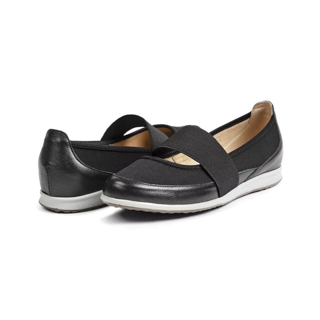 Sapato Feminino Ortopedico Joanete Antistress Confortavel Opananken Couro