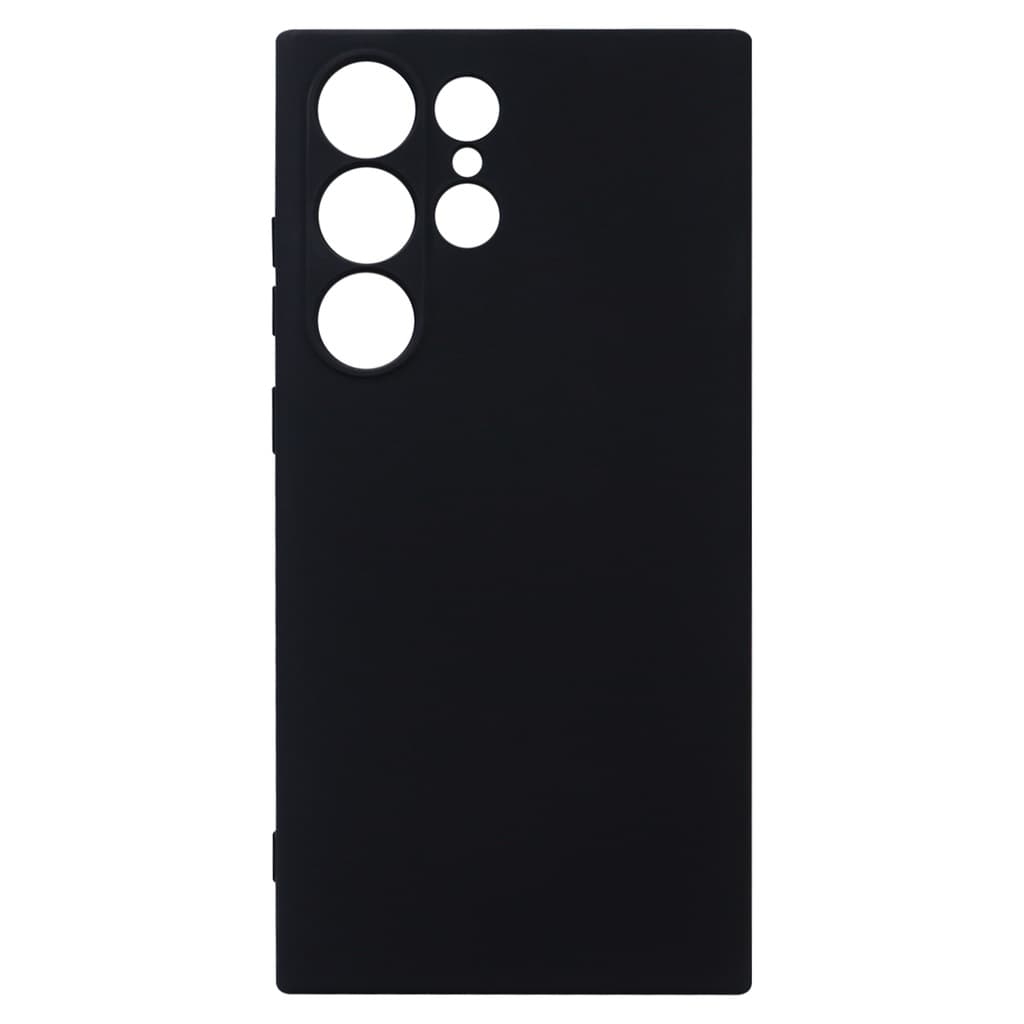 Capa Aveludada Preta + Película De Hydrogel HD Compatível Para Galaxy S23 Ultra S918 6.8
