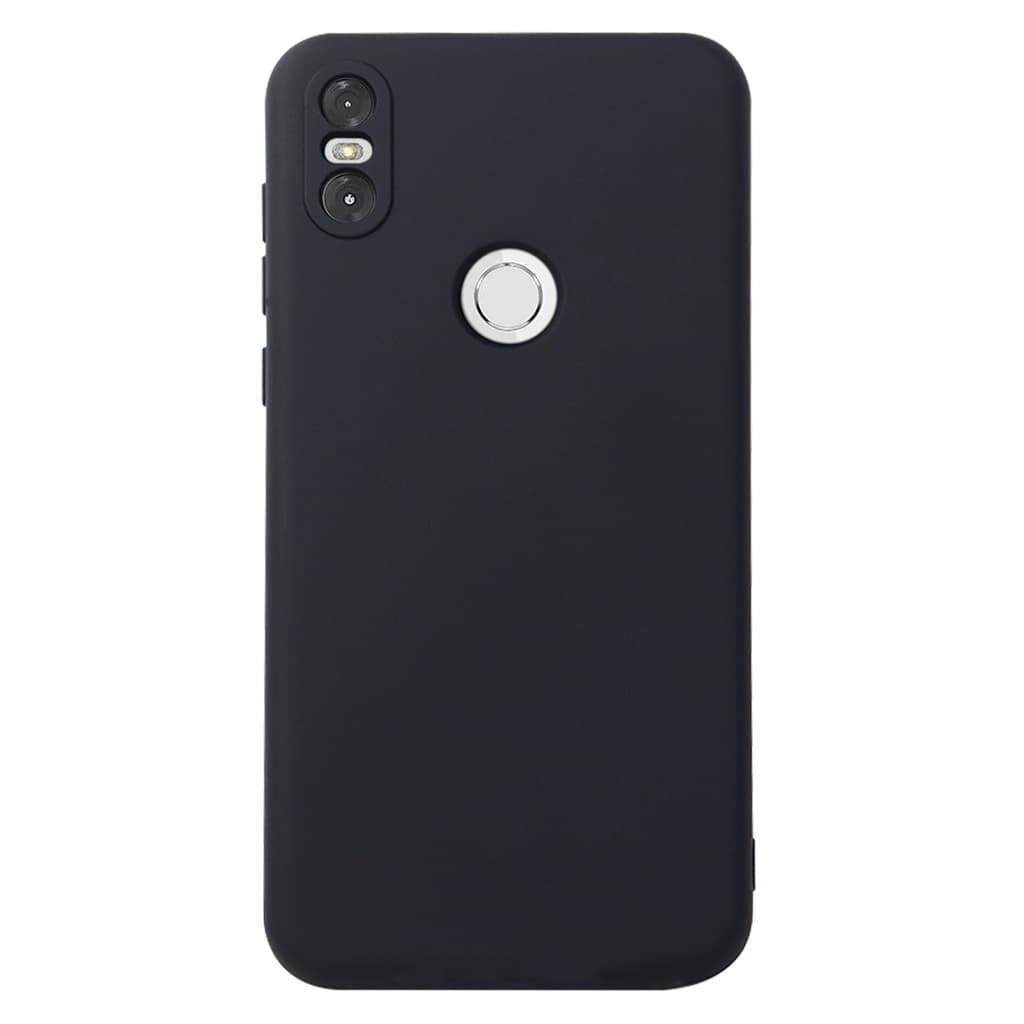 Capa Aveludada Preta + Película De Hydrogel HD Compatível Para Moto One Xt1941 5.9