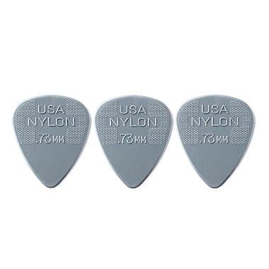 Palheta Dunlop Nylon Standard 0,73mm Cinza 3 Unidades