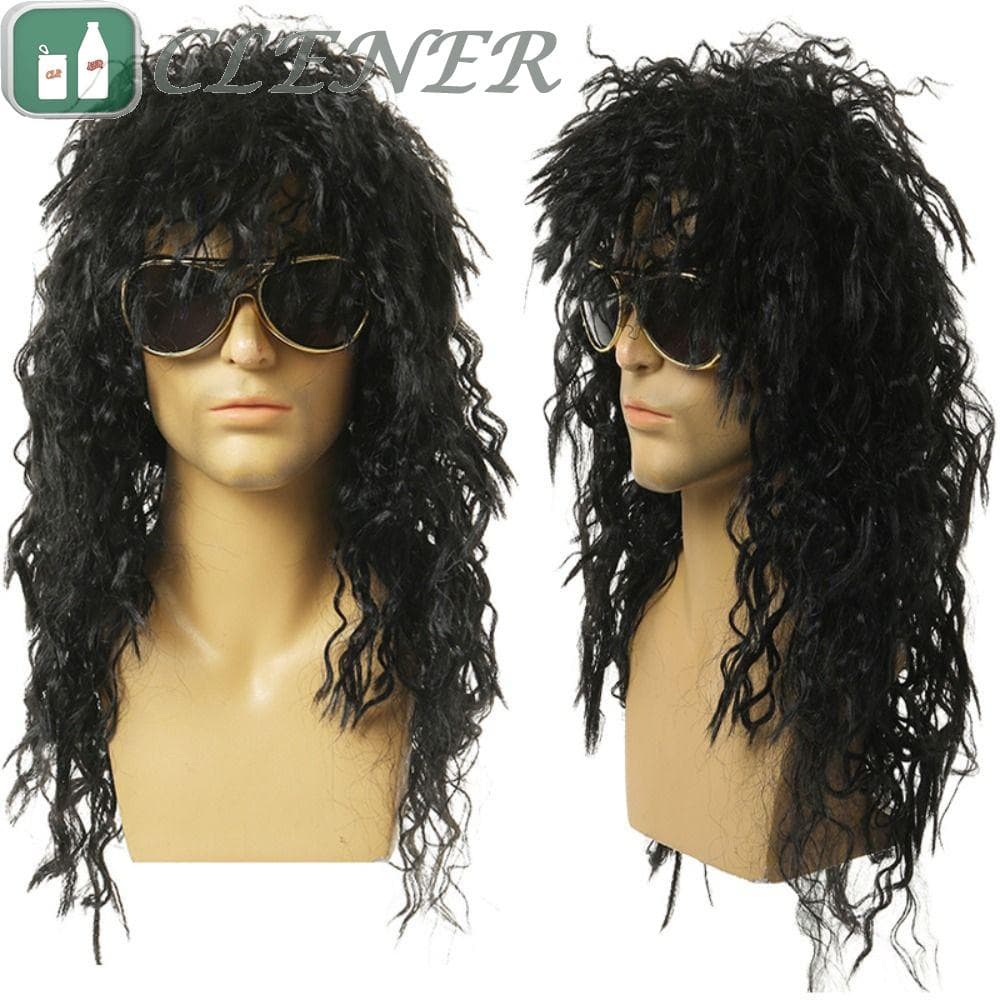 Mais Limpo Masculino Cosplay Perucas Engraçado Fasion Hippie De Alta Qualidade Halloween Respirável Retro Peruca