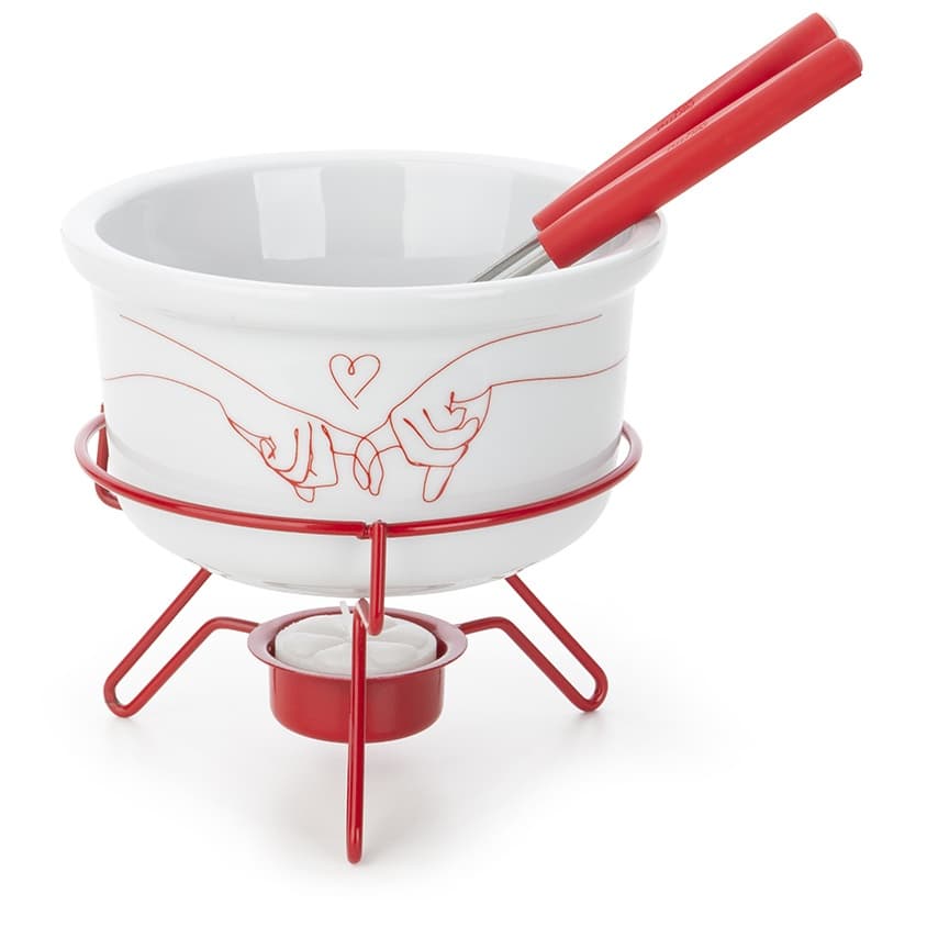 JOGO APARELHO FONDUE MON AMOUR FORMA INOX 801954 5 PEÇAS