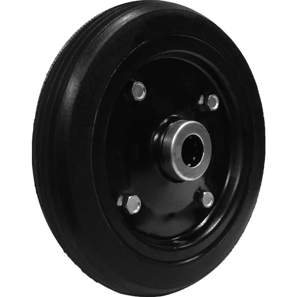 Roda Chapa Estampada 9" p/ Carga c/ Rolete 7/8"