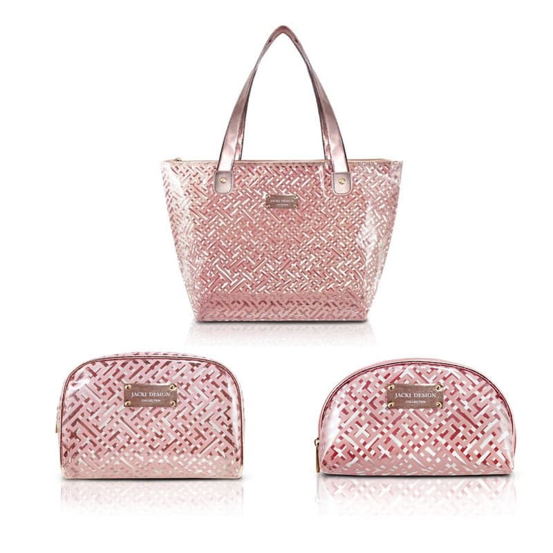 Kit Diamantes Bolsa Shopper + 2 Necessaires Jacki Design (ABC17573/ABC17378/ABC17383)