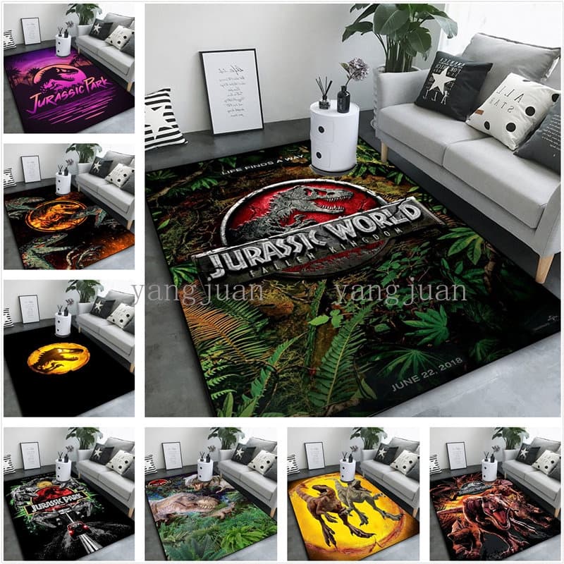 Tapete De Dinossauro Jurássico , Quarto , Sofá De Cabeceira , Estudo Nível Básico , Absorvente E Antiderrapante , Person