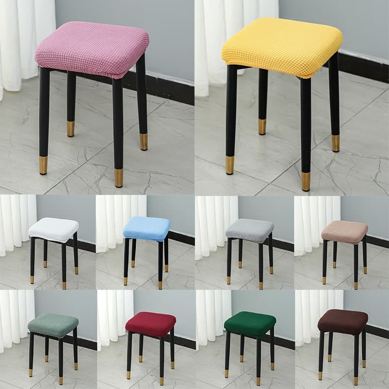 【Not Chair】Capa Para Cadeira Tampa Elástica De Cadeira Quadrada De Banqueta De Assento Esticável Protetor Removível Pó