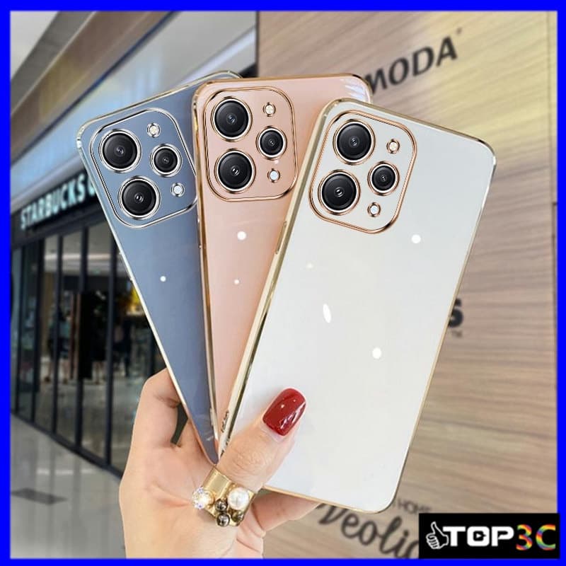 Capinha Redmi 12/12C/10C/9C/10A/9T/10 Caixa Telefônica De Borda Reta ZB