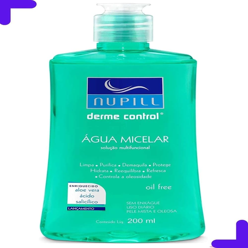 Agua Micelar Facial Nupill Derme Control 200ml