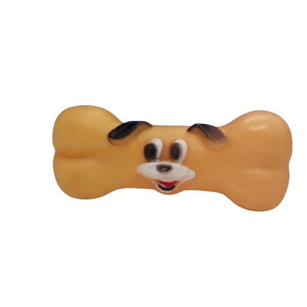 Brinquedo para Cães Modelo Osso Carinha Sonoro 16 cm