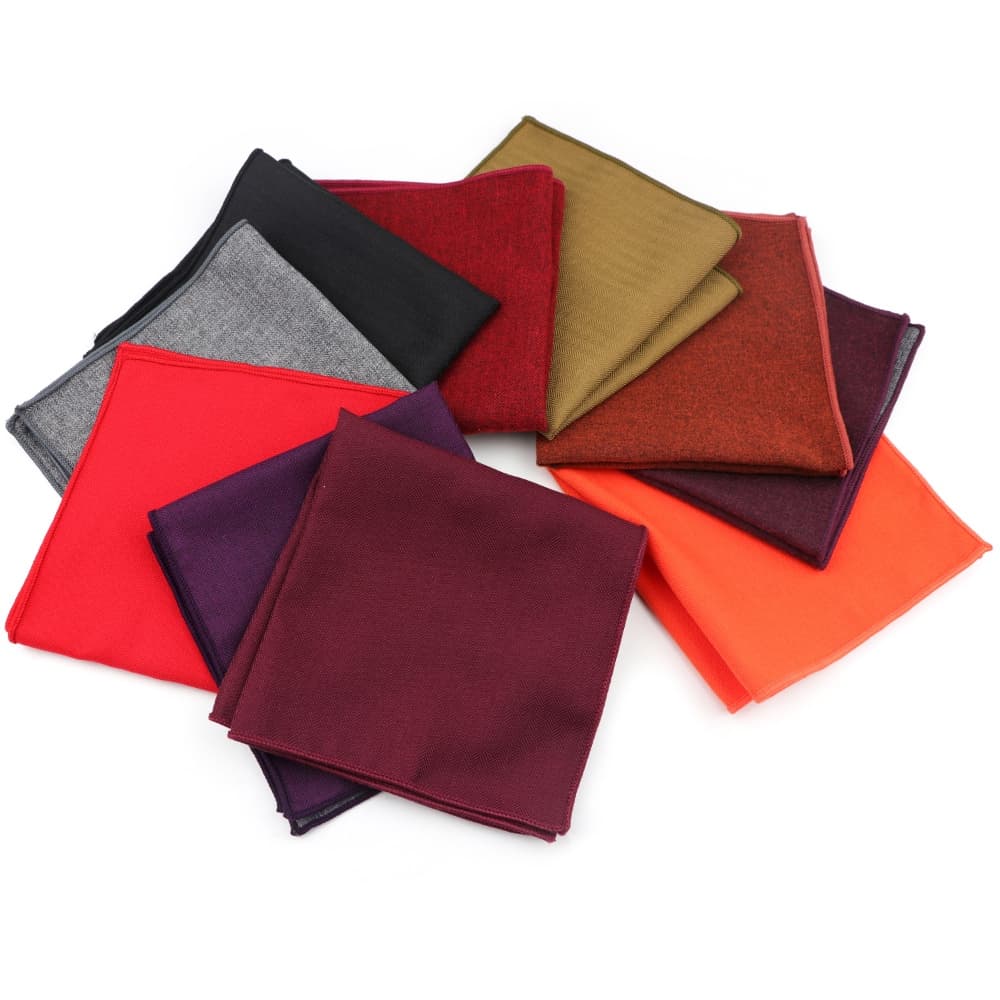 ZONFAZ Lenços De Lenço De Cor Sólida Para Homens , Macios De Algodão Vintage , Ternos Masculinos Com Bolso Quadrado