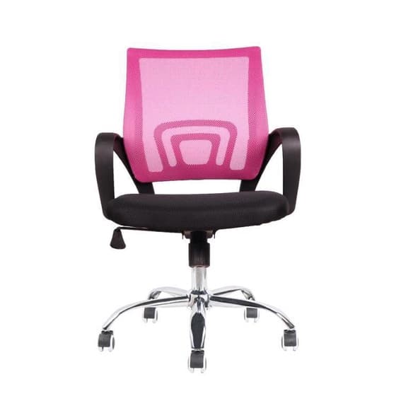 Cadeira de Escritório Diretor Pelegrin PEL-CR11 Preta e Rosa