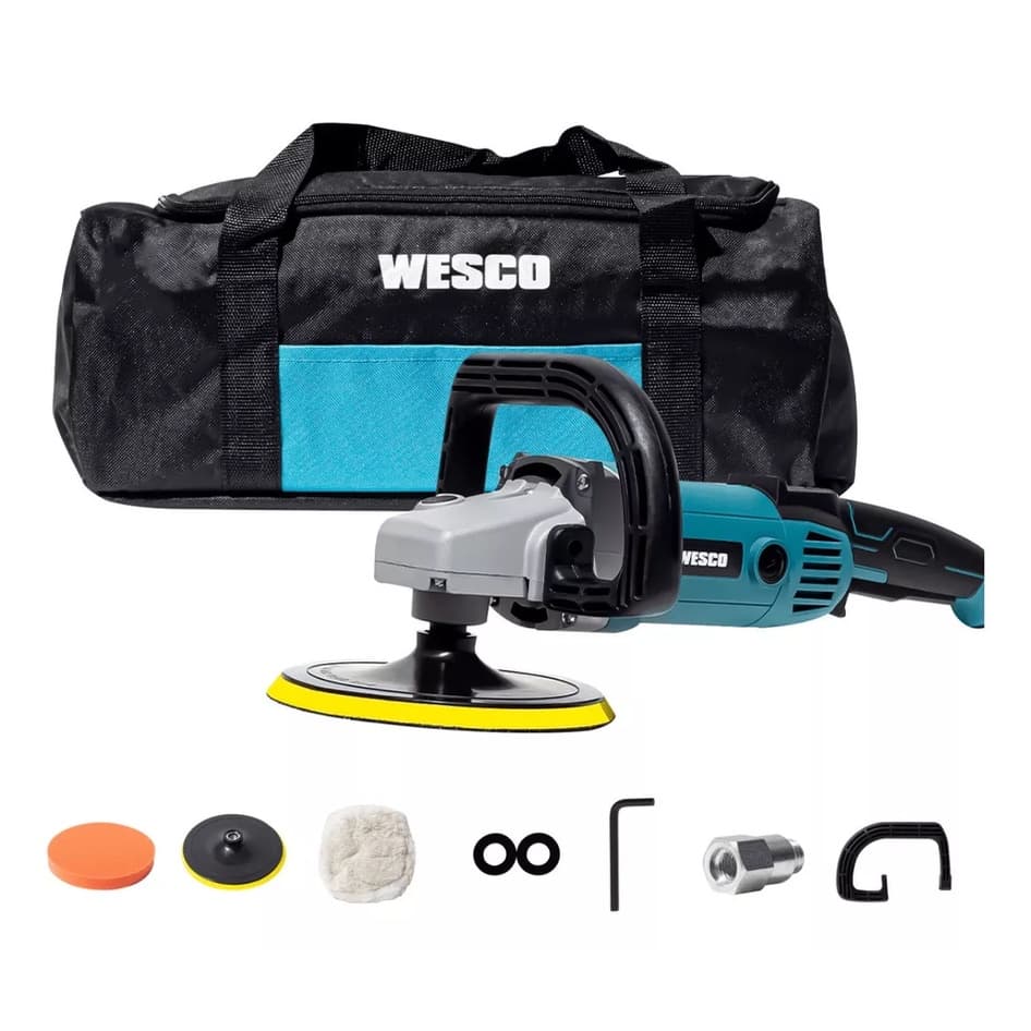 Politriz e Lixadeira 7 pol Automotiva 1400w Wesco Ws4509k