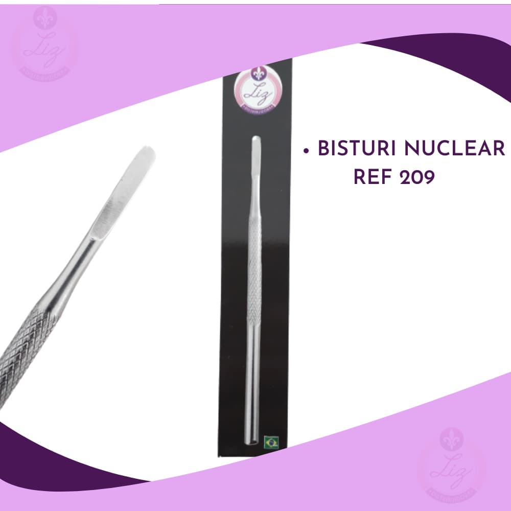 BISTURI PODÓLOGO NUCLEAR 209 INOX PROFISSIONAL PREMIUM LIZ
