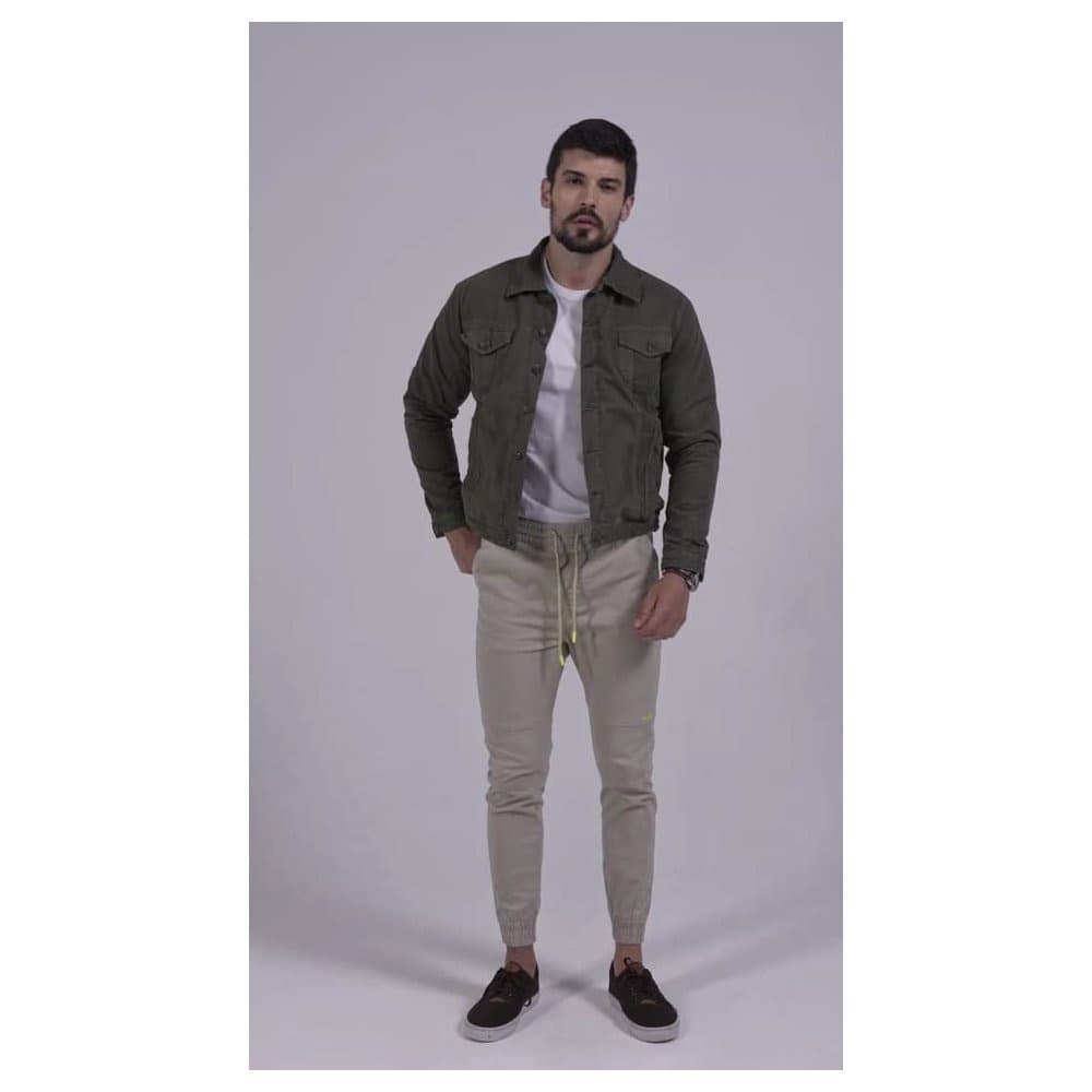 Jaqueta Masculina Trich Jeans Verde Cationizado – Estilo Moderno, Conforto e Durabilidade para Qualquer Ocasião